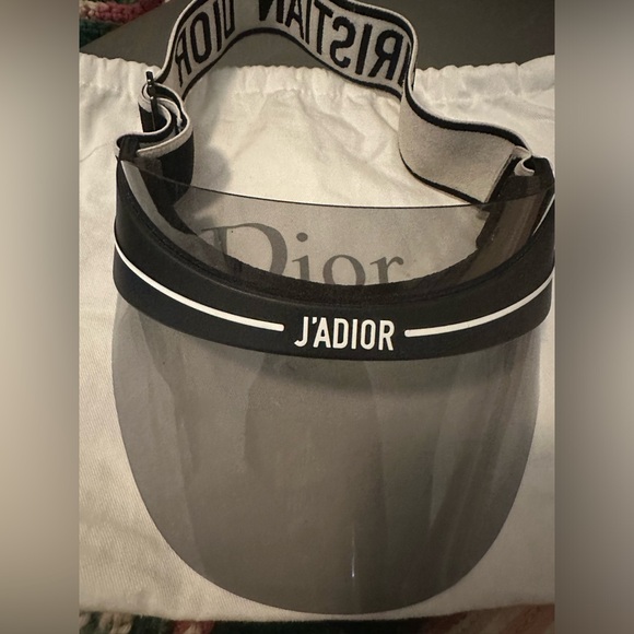 Christian Dior Women's DiorClub1 Black/White Adjustable Visor Hat - Picture 1 of 2